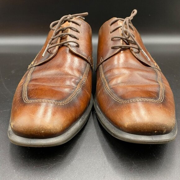 Ecco Leather Brown Lace-Up Extra Wide Shoes Men\'s Size 44/U.S. 10.5 main image 10